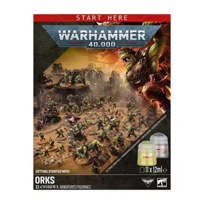Getting started with orks, games workshop, warhammer 40000 11th edition), model 60-53